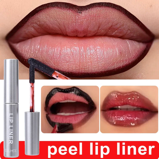 Waterproof Lip Liner Peel Off Tattoo Lipgloss Waterproof Long Lasting Matte Lip Tint Brown Contour Tear-off Lips Stain Cosmetic